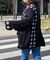 襟付きクロシェカーディガン