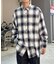 オンブレチェックビッグネルシャツ