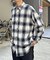 オンブレチェックビッグネルシャツ