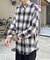 オンブレチェックビッグネルシャツ