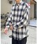 オンブレチェックビッグネルシャツ
