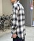 オンブレチェックビッグネルシャツ