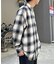 オンブレチェックビッグネルシャツ