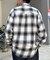 オンブレチェックビッグネルシャツ