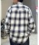 オンブレチェックビッグネルシャツ