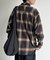 オンブレチェックビッグネルシャツ