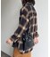 オンブレチェックビッグネルシャツ