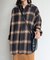 オンブレチェックビッグネルシャツ
