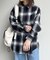 オンブレチェックビッグネルシャツ