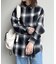 オンブレチェックビッグネルシャツ