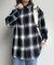オンブレチェックビッグネルシャツ