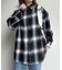 オンブレチェックビッグネルシャツ