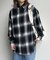 オンブレチェックビッグネルシャツ