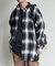 オンブレチェックビッグネルシャツ