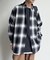 オンブレチェックビッグネルシャツ