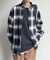 オンブレチェックビッグネルシャツ