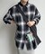 オンブレチェックビッグネルシャツ