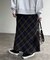 起毛チェックロングスカート