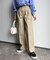 ウエストピンタックパンツ