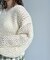 透かし編みショートニット