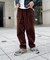 コーデュロイタックワイドパンツ
