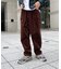 コーデュロイタックワイドパンツ