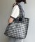 シアーチェックトートBAG