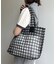 シアーチェックトートBAG