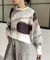 ニュアンス柄シャギーニット