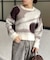 ニュアンス柄シャギーニット