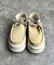 落書き刺繍ボリュームソールモカシン