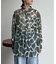 シアー長袖柄シャツ