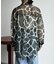 シアー長袖柄シャツ