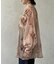 シアー長袖柄シャツ