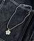 ボールチェーンお花アクリルネックレス