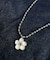 ボールチェーンお花アクリルネックレス