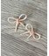 アクリルリボンピアス