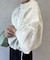微シワフード付きシアーブルゾン