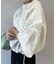 微シワフード付きシアーブルゾン