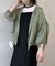微シワフード付きシアーブルゾン