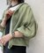 微シワフード付きシアーブルゾン