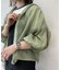 微シワフード付きシアーブルゾン