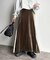 ベロアラインナロースカート