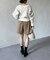 アシメタックサイドベルトショートパンツ