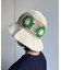 花刺繍クロシェバケットハット