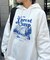風景画裏起毛フーディー