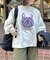 イヌサガラ刺繍裏起毛スウェット