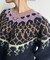 ネパールカラー求心柄ニットプルオーバー