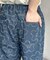 フラワーフレアデニムパンツ
