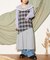【CIAOPANIC TYPY】パッチワークチェックロングワンピース